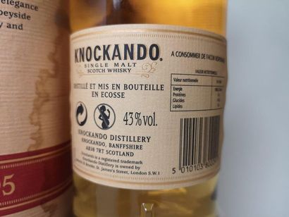 null 1 WHISKY KNOCKANDO - 12 ans d'âge 1995 Coffret
