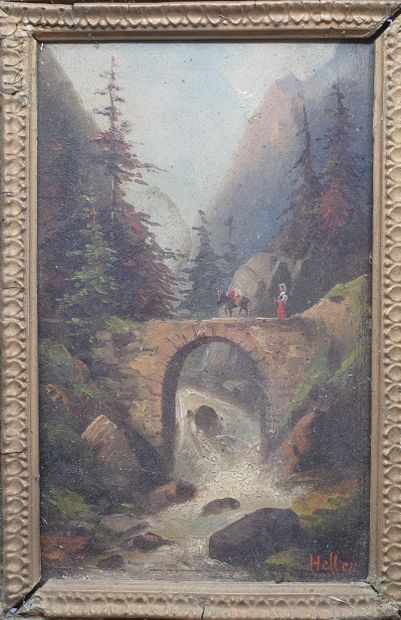 Heller (fin XIXe siècle) 
Le Torrent en montagne...