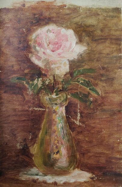 null Ecole FRANCAISE du XIXe siècle

Etude d'une rose dans un vase

Huile sur toile...
