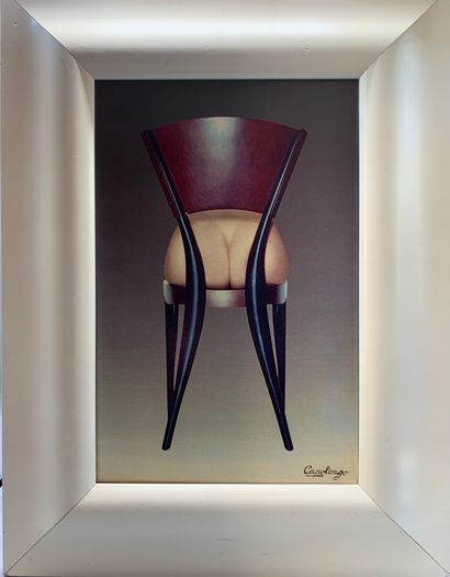 Bruno CAPOLONGO (XXe siècle) 
Chaise-fesse...