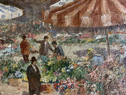 null Leonard Campbell TAYLOR (1874-1969)

Marché aux fleurs

Huile sur toile signée...