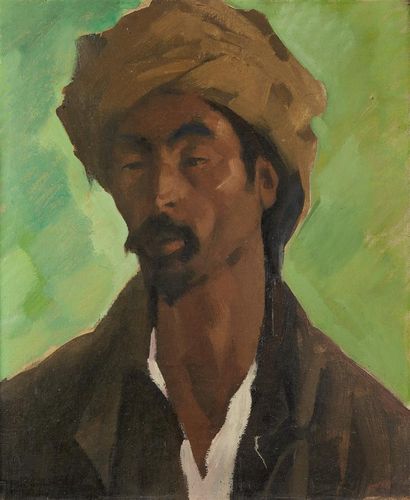 null Antoine MARTINEZ (1913-1970)

Portrait d'un homme au turban

Huile sur toile,...