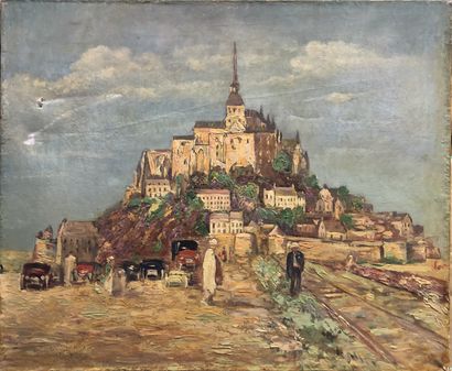 null Ecole FRANCAISE du XIXe siècle

Le mont saint Michel

Huile sur toile, signée...