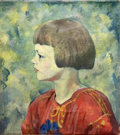  Geo WEISS (1861-1929) 
Portrait d'enfant...