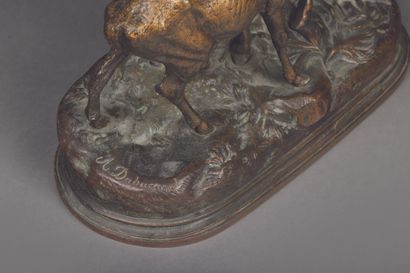null Alfred DUBUCAND (1828-1894)

Couple de cerfs

Sculpture en bronze à patine brun...