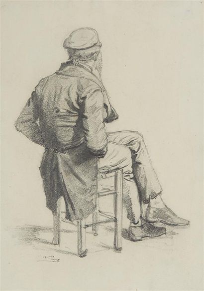 Jules WORMS (1832-1914)

Pêcheur assis vu...
