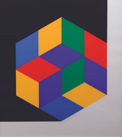 null Victor VASARELY (1906-1997)

Cristal, vers 1965, sérigraphie, feuille 54,5 x...