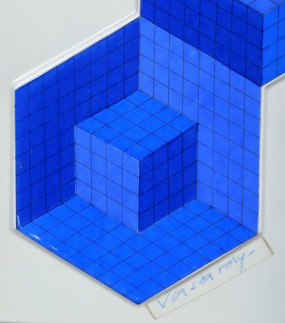 null Victor VASARELY (1906-1997)

Hexa bleu

Composition géométrique représentant...