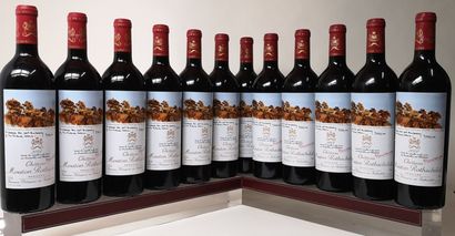 null 
12 bouteilles CHÂTEAU MOUTON ROTHSCHILD - 1er Gcc Pauillac 2004 Caisse bois.

Attention,...
