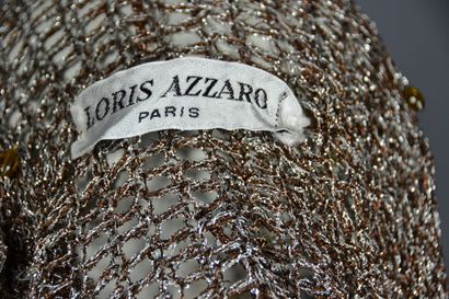 null Loris AZZARO

Top en mailles de lurex bronze et or, chaînes et perles (légères...