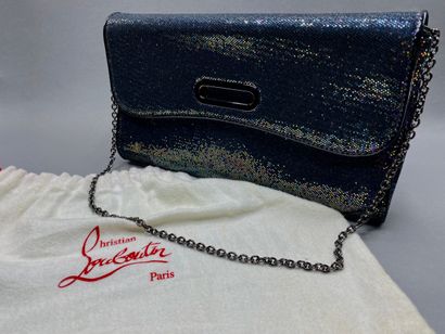 null Christian LOUBOUTIN

Black patent leather clutch covered with sequins, "Riviera"...