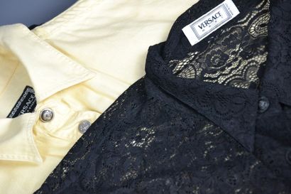 null *Lot of clothes including : 

VERSACE MARE

- Short sleeve shirt and black lace...