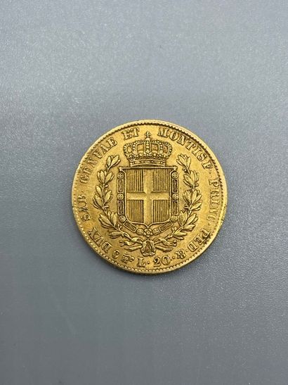 null ITALIE - Pièce de 20 lires or, 1842
