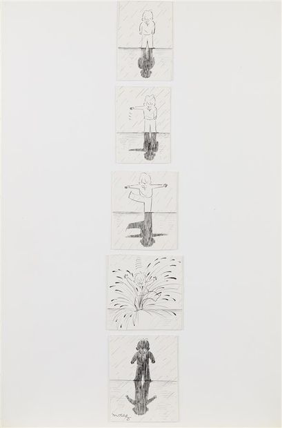 null Henri MOREZ (1922-2017)

Puddles of water

Plate comprising five vignettes 

Black...
