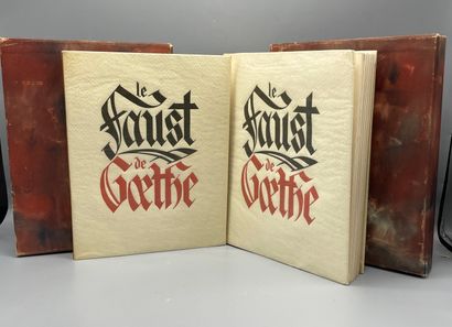 Le faust de Goethe 2 volumes

Vendu en l'état,...