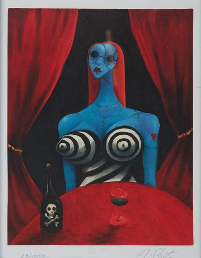 null After Tim BURTON

Woman at a table

Print signed and numbered 23/1000.

27,5...
