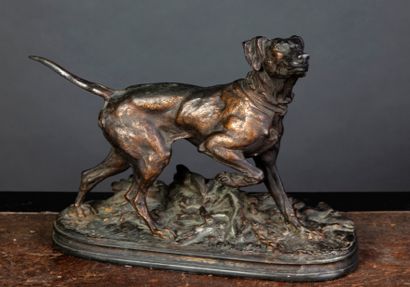 Pierre Jules MENE (1810-1879)

Le chien d'arrêt

Bronze...