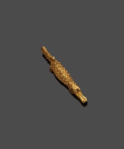 null 
Pendant crocodile stylized in yellow gold 14 k (585 thousandths)

Weight :...