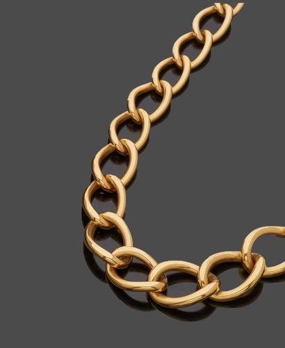 null Necklace of rings in fall in yellow gold 18 k (750 thousandths). Clasp of safety.

Weight...