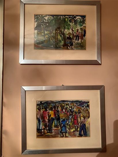 null Ecole du XXe siècle

Haïti

Quatre aquarelles signées

17 x 25 cm

Provenance...