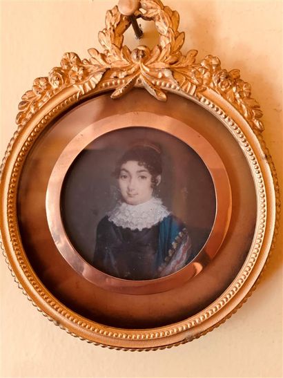 null Ecole FRANCAISE du début du XIXe siècle

Portrait de femme à la colerette de...