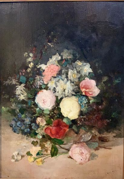 null Antonio PEREZ RUBIO (1822-1888)

Bouquet de fleurs

Huile sur panneau, signé...