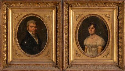 null 
École FRANCAISE du début du XIXe siècle




Portraits d'un homme et d'une femme...