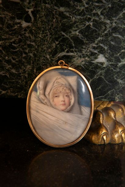 null 
Ecole FRANCAISE du début du XIXe siècle




Miniature représentant un portrait...