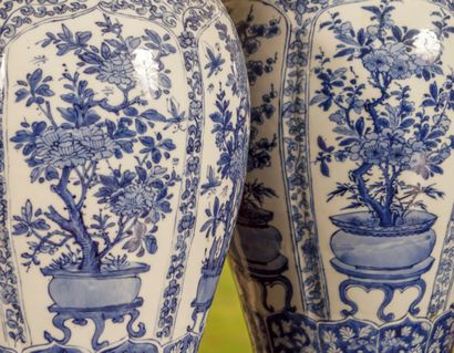 null 
CHINA - KANGXI period (1662 - 1722)




Two large porcelain covered pots that...