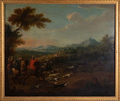 null 
French school of the 18th century




The boar hunt




The hunting of the...