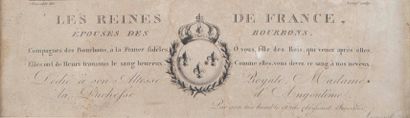 null 
Ecole FRANCAISE du XIXe siècle




Les reines de France épouses des Bourbon




Gravure...