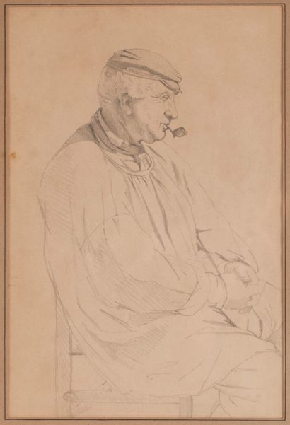 null 
Pierre DUPUIS




Portrait of a man in profile with a beret and a pipe




Graphite...