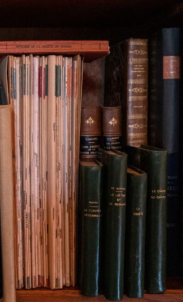 null 
Set of books on hunting and venery including: 




Baron KARL REILLE, La Vénerie...
