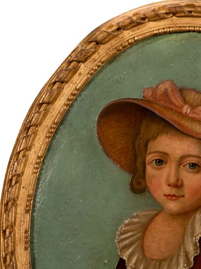 null 
Ecole FRANCAISE du XIXe siècle




Portrait de fillette au chapeau




Huile...