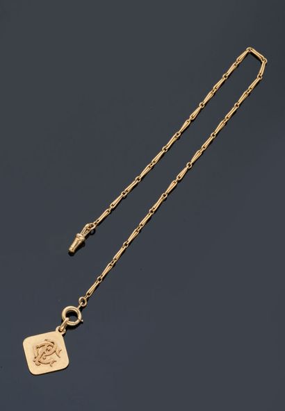Chain of watch in yellow gold 18 k (750 thousandths)....