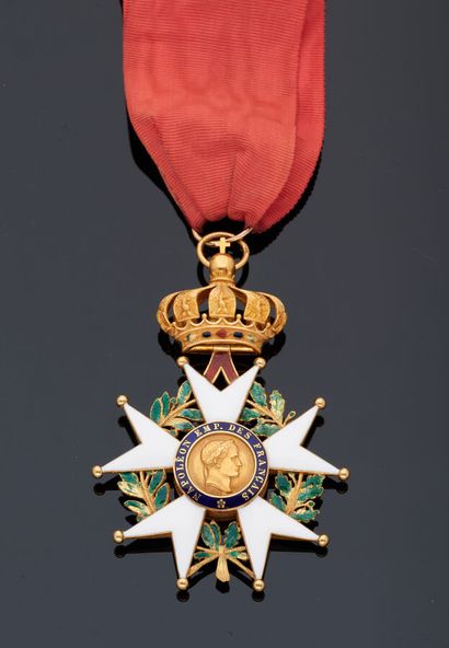 null Etoile de commandeur de la Légion d'Honneur en or jaune 18 k (750 millièmes)...