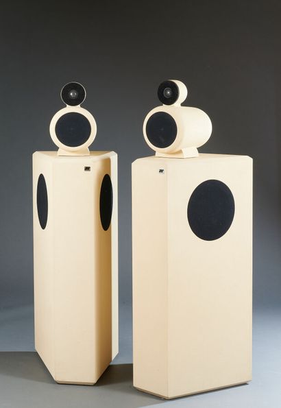 null JMR RECITAL Rare and exceptional Jean-Marie RAYNAUD loudspeakers with a sculptural...