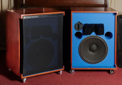 null JBL 4320 Studio Monitor. Pair of three-way monitor speakers equipped with the...