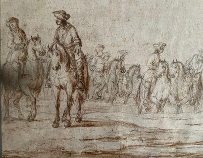 null Ecole FRANCAISE du début du XVIIIe siècle

Convoi de cavalerie

Plume, encre...