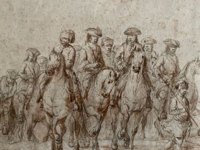 null Ecole FRANCAISE du début du XVIIIe siècle

Convoi de cavalerie

Plume, encre...
