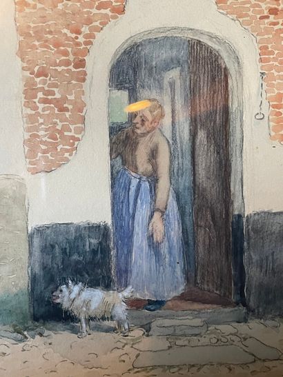 null Amédée Ernest LYNEN (1852-1938)

La congierge

Aquarelle et mine de plomb, signée...