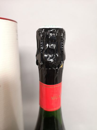 null 1 bouteille CHAMPAGNE G.H. MUMM "Cordon rouge - Cuvée limitée" 1990 En coffret.


Niveau...