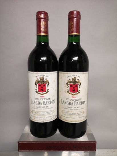 2 bottles Château LANGOA BARTON - Saint Julien...