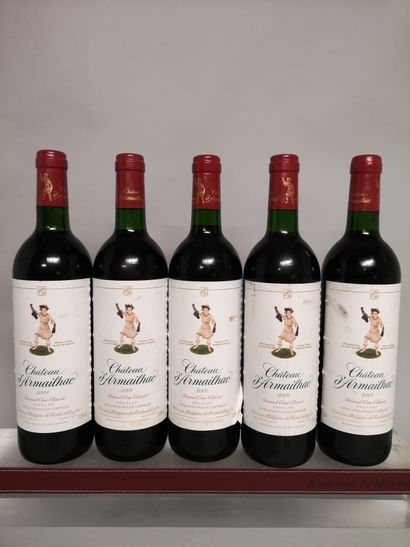 null 5 bouteilles Château D'ARMAILHAC - 5e Gcc Pauillac 2001


 Étiquettes légèrement...