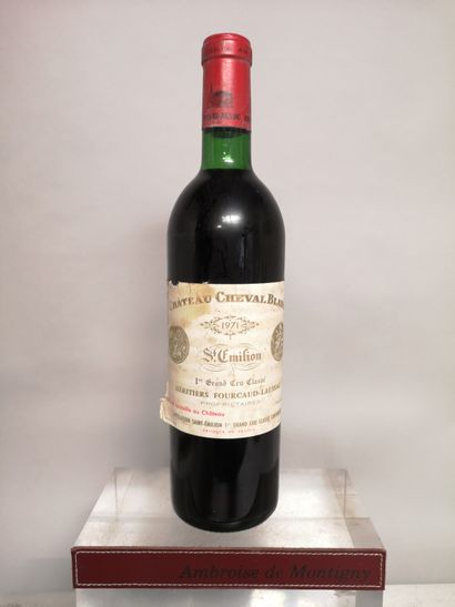 null 1 bouteille Château CHEVAL BLANC - Saint Emilion 1er Grand cru classe (A) 1971


Étiquette...