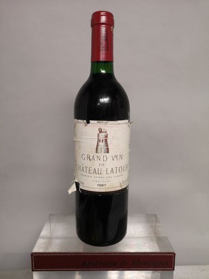 null 1 bouteille Château LATOUR - 1er Gcc Pauillac 1987


Étiquette légèrement tachée...