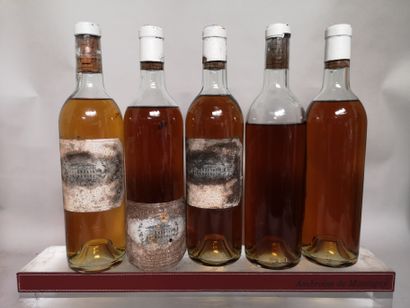 5 bouteilles PAVILLON BLANC du Château Margaux...