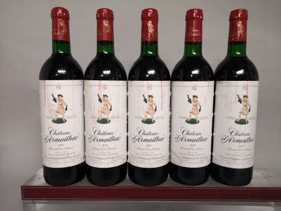 5 bottles Château D'ARMAILHAC - 5th Gcc Pauillac...