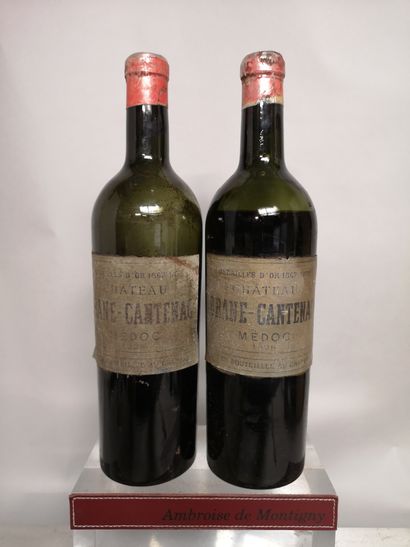 2 bouteilles Château BRANE CANTENAC - 2e...