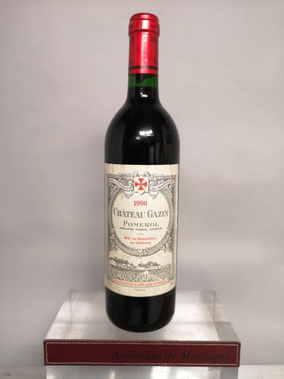1 bottle Château GAZIN - Pomerol 1990 
Label...